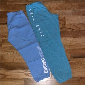 PINK Under Armour Sweat Pants Lot Small XS